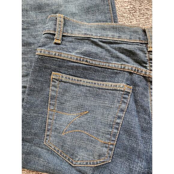 Zena Jeans Cuffed Button Fly Size 8 Cotton Spandex Blend - Picture 4 of 7